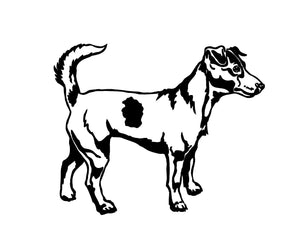 jack russell dog sticker