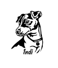Load image into Gallery viewer, Jack Russell dog decal Custom Vinyl car truck window sticker