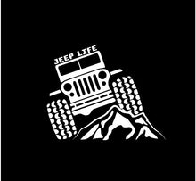 Load image into Gallery viewer, jeep life  decal car truck window jeep sticker