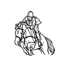 Load image into Gallery viewer, Jumper horse car decal