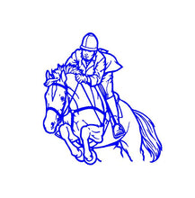 Load image into Gallery viewer, jumper hunter horse person decal