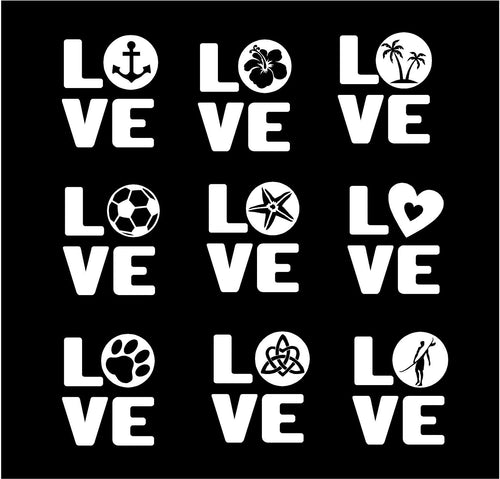 Love decal custom vinyl car truck window bumper sticker