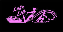 Load image into Gallery viewer, Lake Life Wake Surfer girl decal