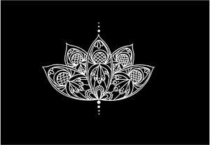 White Lotus Tropical Flower Car & Truck Window Decal Sticker – 6x6 Inch