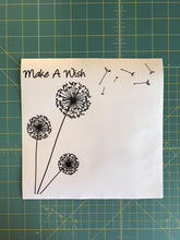 Load image into Gallery viewer, Dandelion Make a Wish Custom Vinyl Decal Laptop Sticker