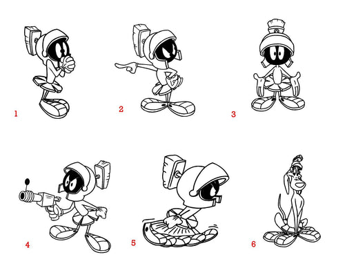 Marvin the martian decals