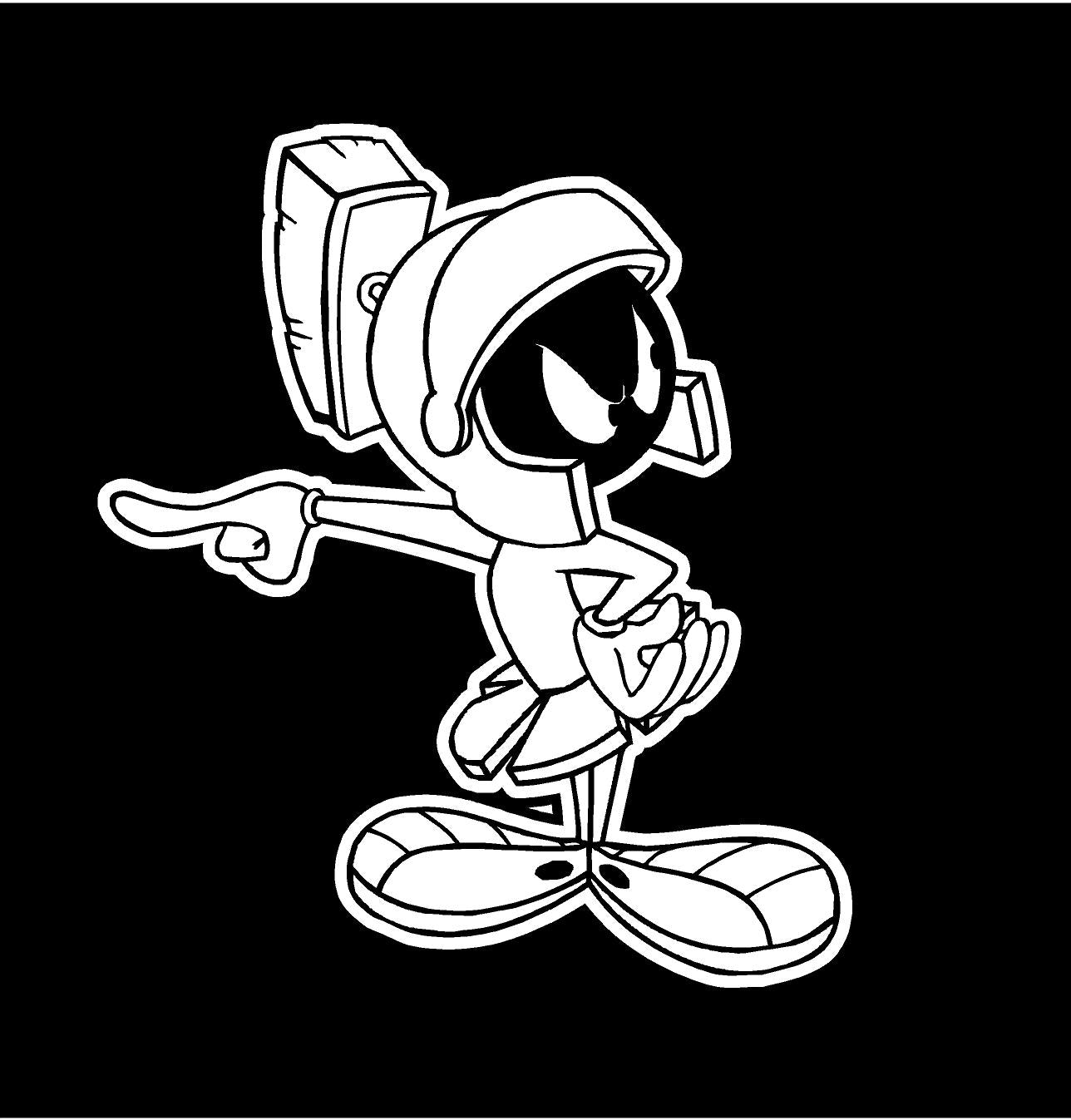 marvin the martian outline