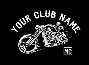 Motorcycle Club Decal Custom Vinyl Car Truck Window Customizable Stick ...