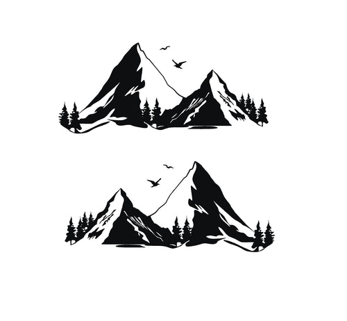 Mountain Range Car truck decals