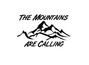 The Mountains Are Calling Decal Custom Vinyl Car Truck Window Sticker