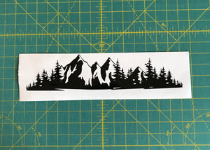 Mountain Range Forest Car Truck window badge decal