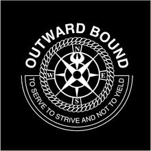 Load image into Gallery viewer, outward bound decal car truck window adventure compass sticker