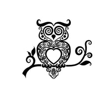 Load image into Gallery viewer, Intricate Owl Decal Custom Vinyl car truck window sticker