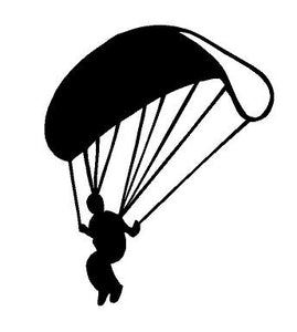 Parachute Sky Diving Decal car truck window laptop Skydivers sticker