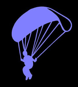 Parachute Sky Diving Decal car truck window laptop Skydivers sticker