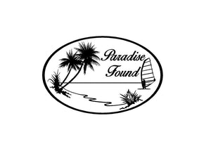 Paradise Found Decal Custom Tropical Vinyl car truck window sticker