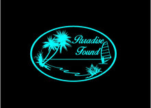 Load image into Gallery viewer, paradise found decal car truck window tropical sticker