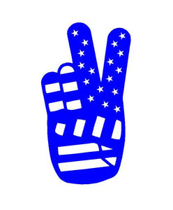 peace hand sign symbol decal car truck window sticker