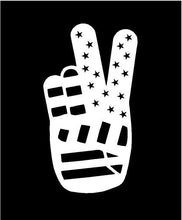 Load image into Gallery viewer, USA Peace Hand Sign Decal Custom Vinyl car truck window bumper sticker