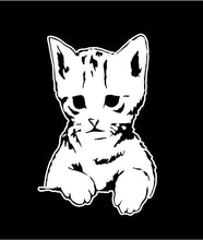 Load image into Gallery viewer, peeking kitten decal car truck windos cat sticker