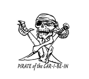 pirate of the car I be in decal