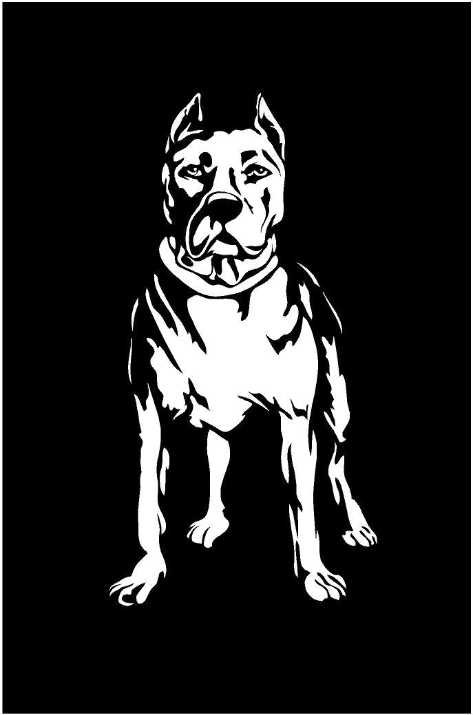 Pit bull dog decal car truck window dog lovers sticker