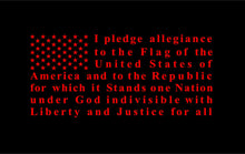 Load image into Gallery viewer, Pledge of allegiance flag vinyl decal