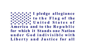Pledge of Allegiance Flag  Truck Car decal