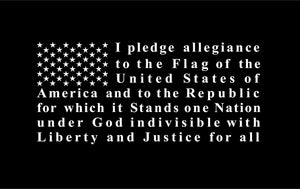 Pledge of Allegiance Flag decal