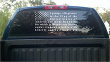 Load image into Gallery viewer, Pledge of allegiance truck car window sticker