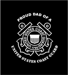 USCG Proud dad decal