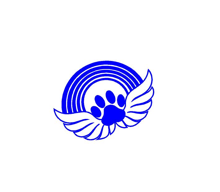 Pet Memorial decal Rainbow Bridge Puppy Angel Paw Print Custom Vinyl c ...