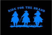 Load image into Gallery viewer, ride for the brand three cowboys riding car decal