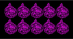 Mini Rose decals set of 10