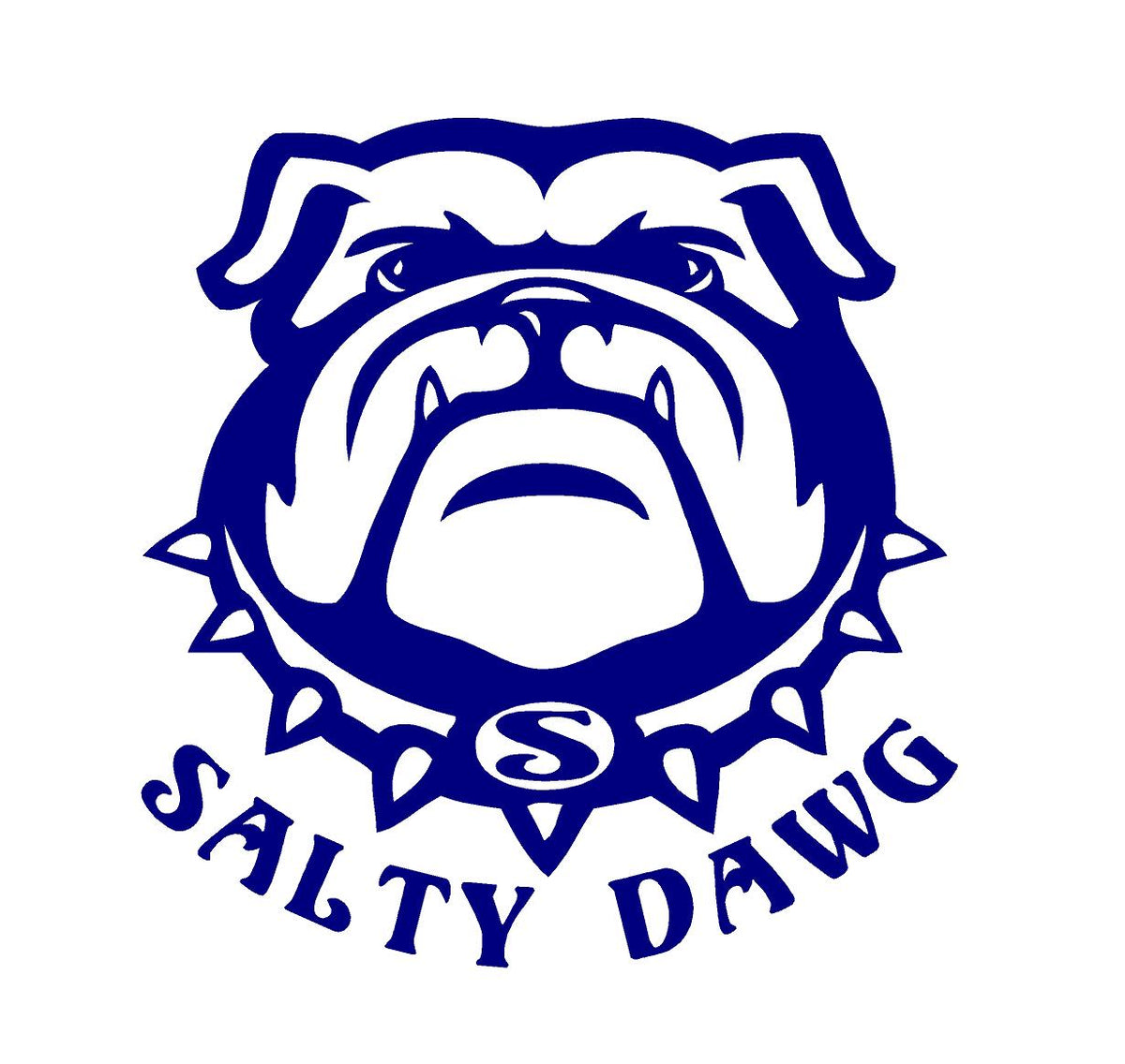 Salty Dog Bull Dog Decal Custom Vinyl Car window sticker ...