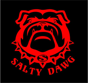 Salty Dog Bull Dog Decal Custom Vinyl Car window sticker
