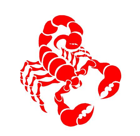 Scorpion decal Scorpio sticker car decal astrology sign