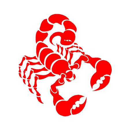 red scorpion vector