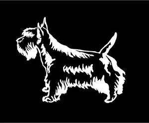 scottish terrier dog decal car truck window scottie sticker