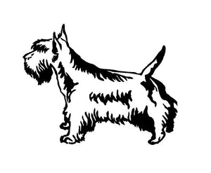 Scottie Dog Decal Custom Vinyl car truck window Scottish Terrier sticker