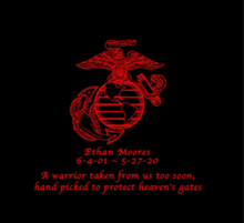 Load image into Gallery viewer, Ethan Moores USMC EGA memorial decal