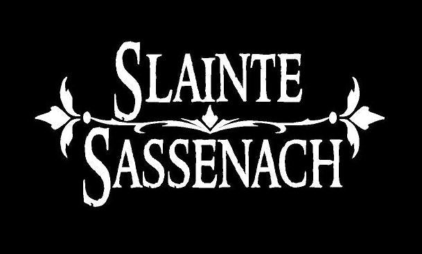 slainte sassenach decal outlander celtic scottish car truck window sticker