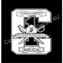 Load image into Gallery viewer, Charlie Company Parris Island USMC decal