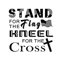 Load image into Gallery viewer, stand for the flag kneel for the cross custom vinyl decal