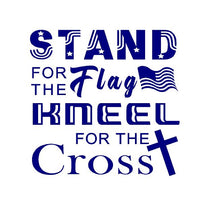 Load image into Gallery viewer, Stand for the flag kneel for the cross decal