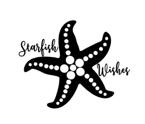 starfish wishes laptop decal