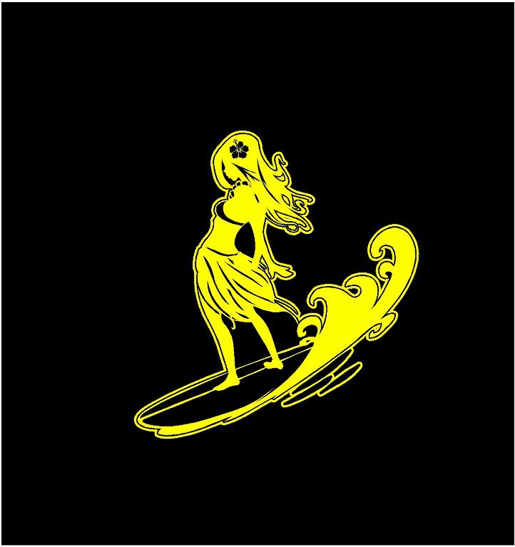 Surf Vinyl Decal Surf Stcker, Large Caravan Motorhome Stckers, Surf ...