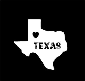 texas state pride decal car truck window sticker