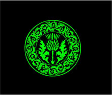 Load image into Gallery viewer, celtic thistle decal