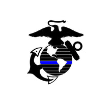 Load image into Gallery viewer, usmc thin blue line decal